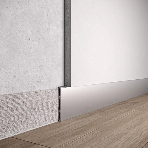 Ukryta listwa przypodłogowa  60×13.5 mm do płyt z wstawką MDF