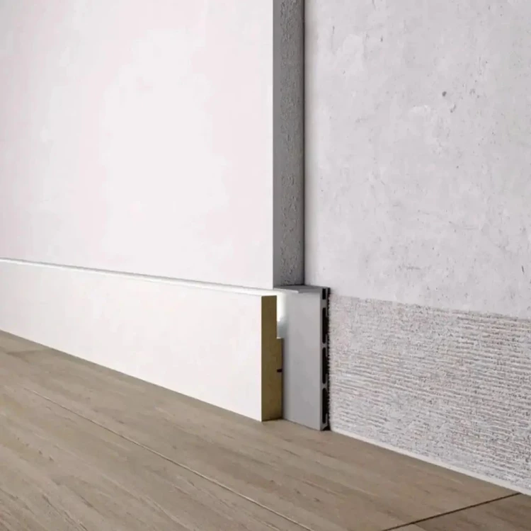 Wstawka MDF pod taśmy LED do ukrytej listwy przypodłogowej 60×13.5 mm