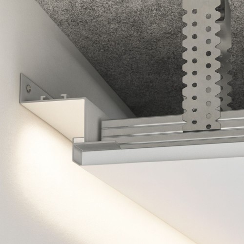 Profil dystansowy LED do sufitów z GK 40х50 mm biały
