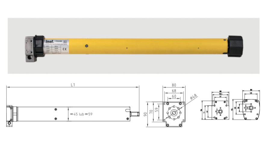 Brama rolowana PA77 - detal techniczny